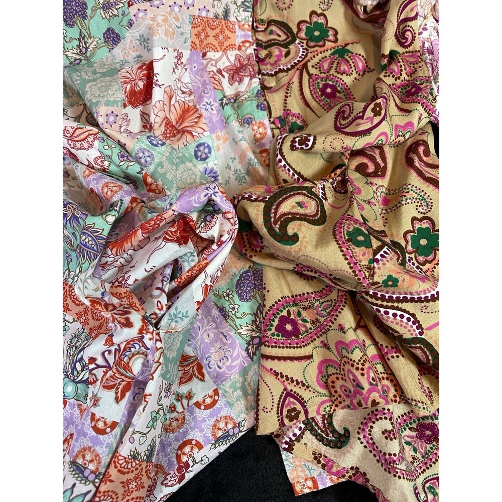 Oli & Hali NEW womens paisley balloon sleeve boho cottagecore blouse Large - Picture 11 of 12